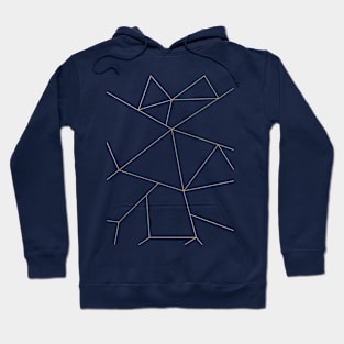 Golden Crystal Web Pattern Hoodie